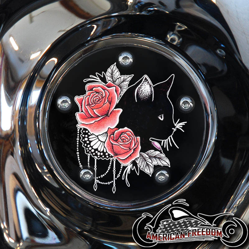 Custom Timing Cover - Cat And Roses